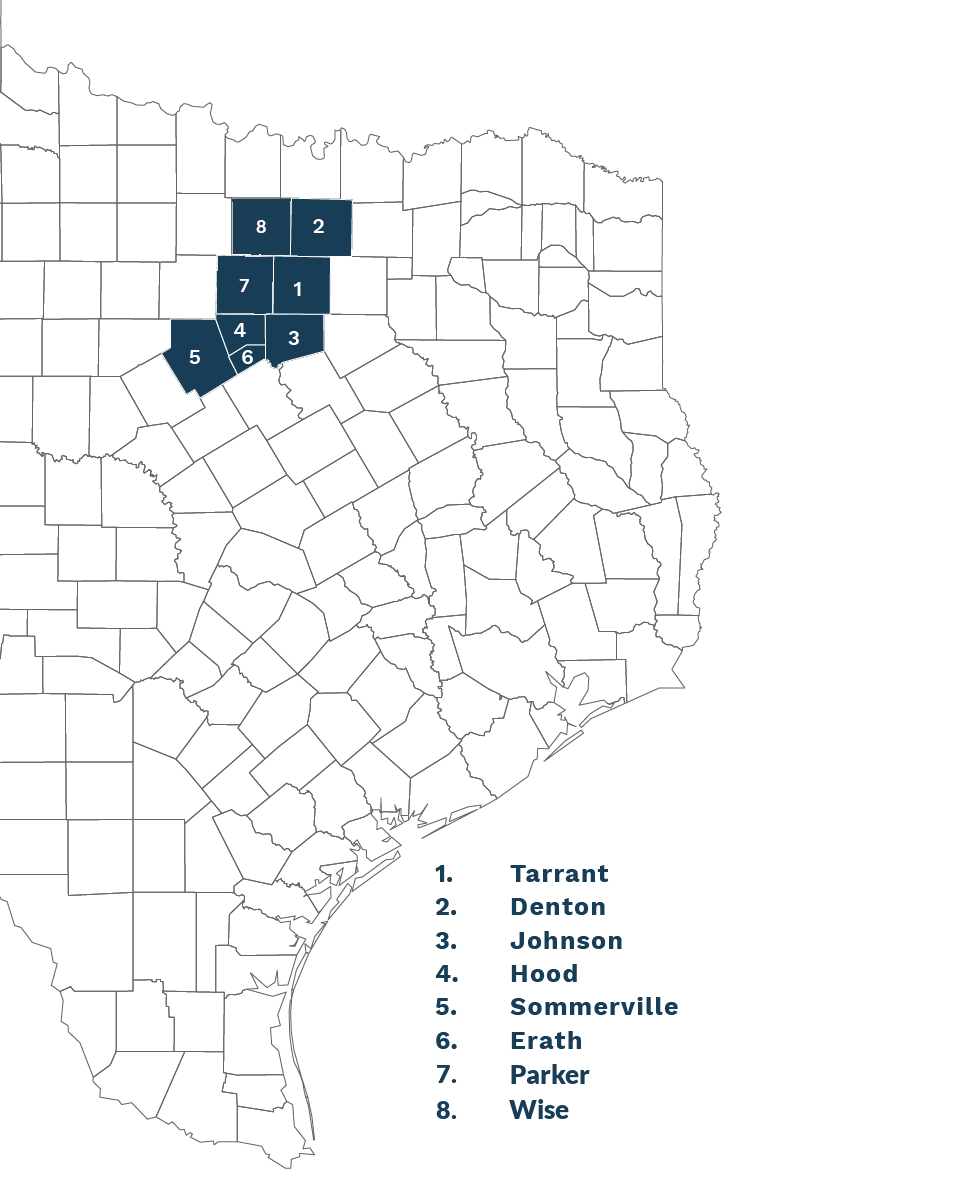 North Texas SR Map