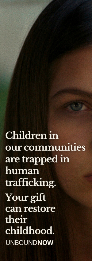 giving popup prompt - children in our communities are trapped in human trafficking