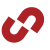 broken chain link - red